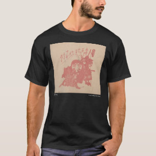 Camiseta T-shirt do impressão da varíola, preto