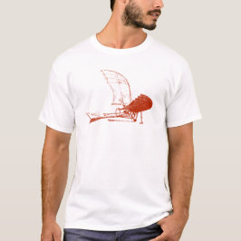 Camiseta T-shirt do insecto do avião de Leonardo da Vinci