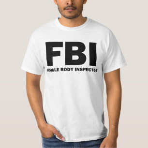 Camiseta T-shirt do inspector do corpo fêmea