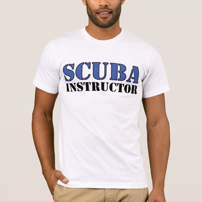Camiseta T-shirt do instrutor do mergulhador (Frente)