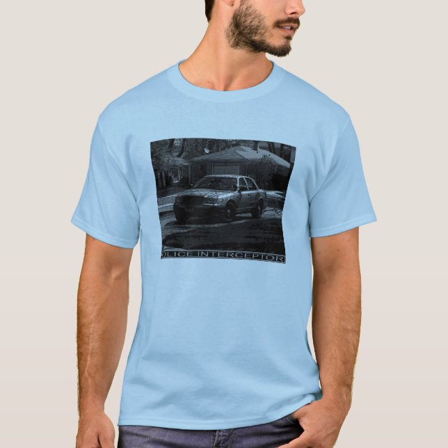 Camiseta T-shirt do interceptor da polícia (Frente)