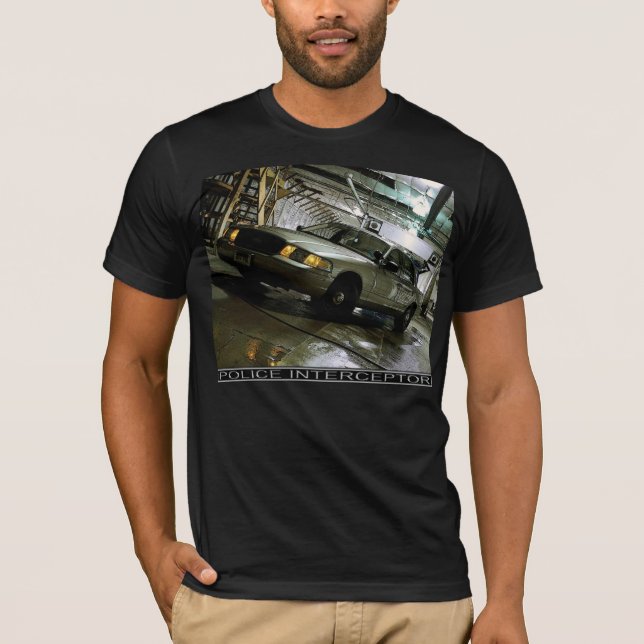 Camiseta T-shirt do interceptor da polícia (Frente)