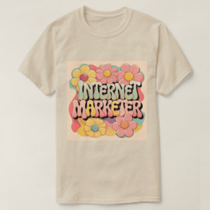 Camiseta T-Shirt do Internet Marketer de Potência Flor