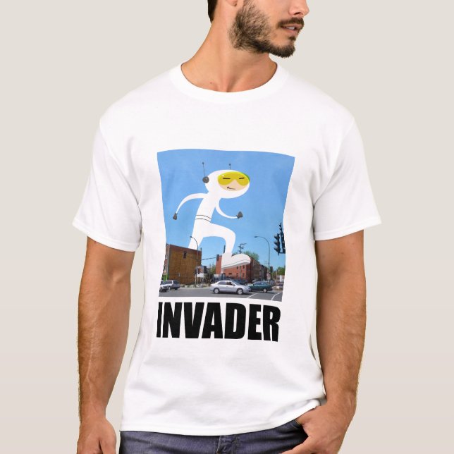 Camiseta T-shirt do invasor (Frente)