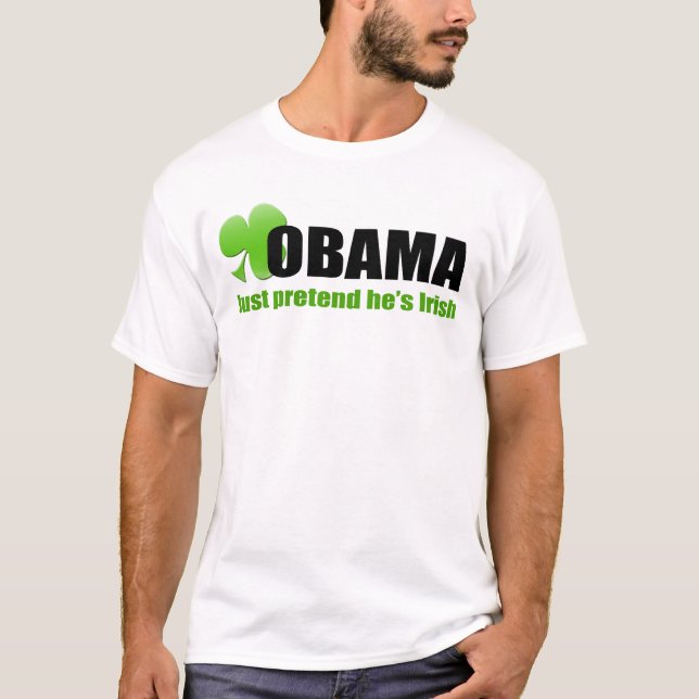 Camiseta T-shirt do irlandês de Obama (Frente)