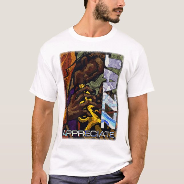 Camiseta T-shirt do jazz de EAR2002D (Frente)