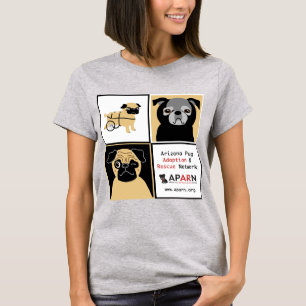 Camiseta T-shirt do jérsei do Bella das mulheres dos Pugs