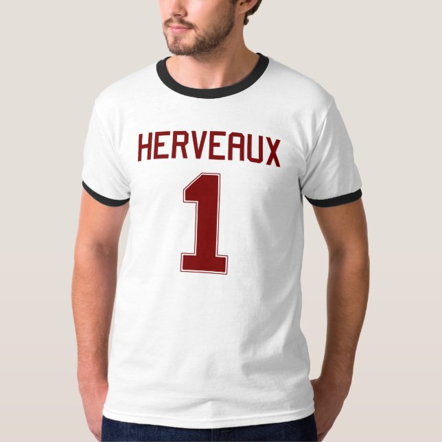 Camiseta T-shirt do jérsei do futebol de Herveaux #1 (Frente)