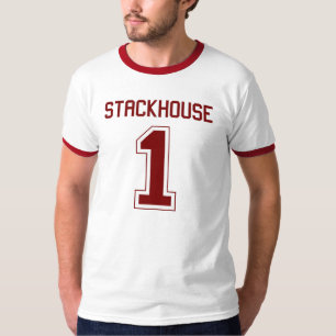 Camiseta T-shirt do jérsei do futebol de Stackhouse #1