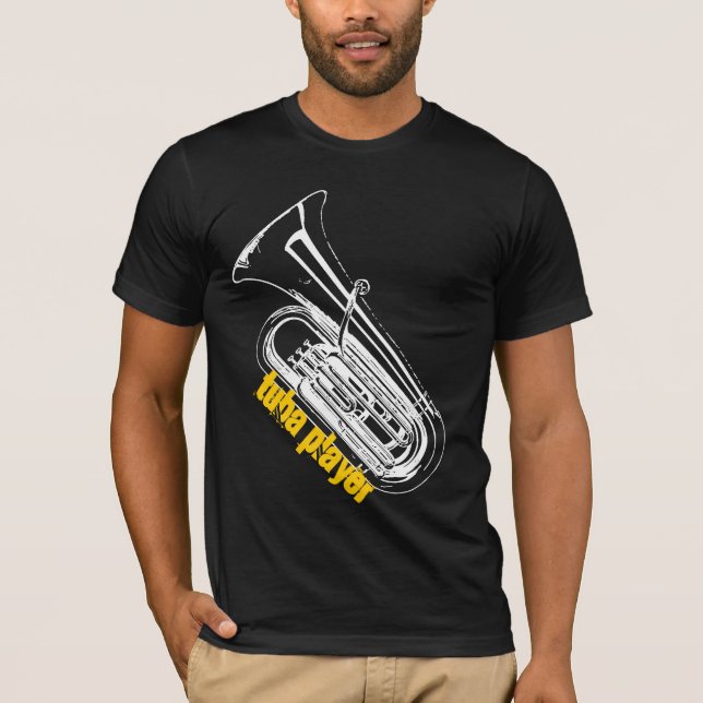 Camiseta T-shirt do jogador da tuba (Frente)