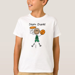 Camiseta T-shirt do jogador de basquetebol do menino do