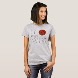 Camiseta T-shirt do jogador de basquetebol feminino LOVE Ba
