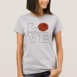 Camiseta T-shirt do jogador de basquetebol feminino LOVE Ba