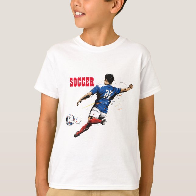 Camiseta T-Shirt do Jogador de Futebol (Frente)
