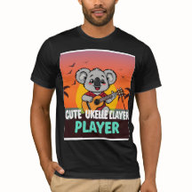 T-Shirt do Jogador de Ukulele Bonito Koala