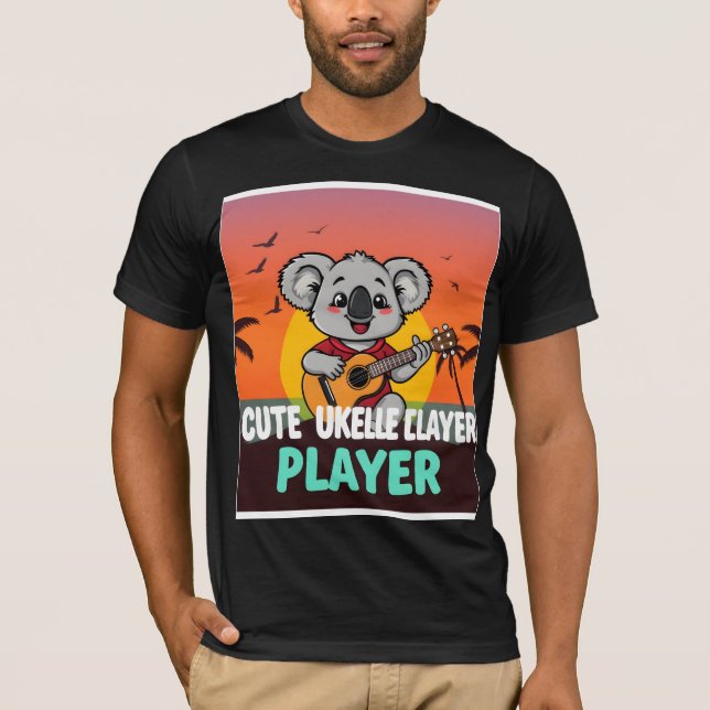Camiseta T-Shirt do Jogador de Ukulele Bonito Koala (Frente)