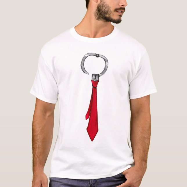 Camiseta T-shirt do laço do pescoço dos homens (Frente)