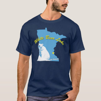 Camiseta T-shirt do lago bear branco