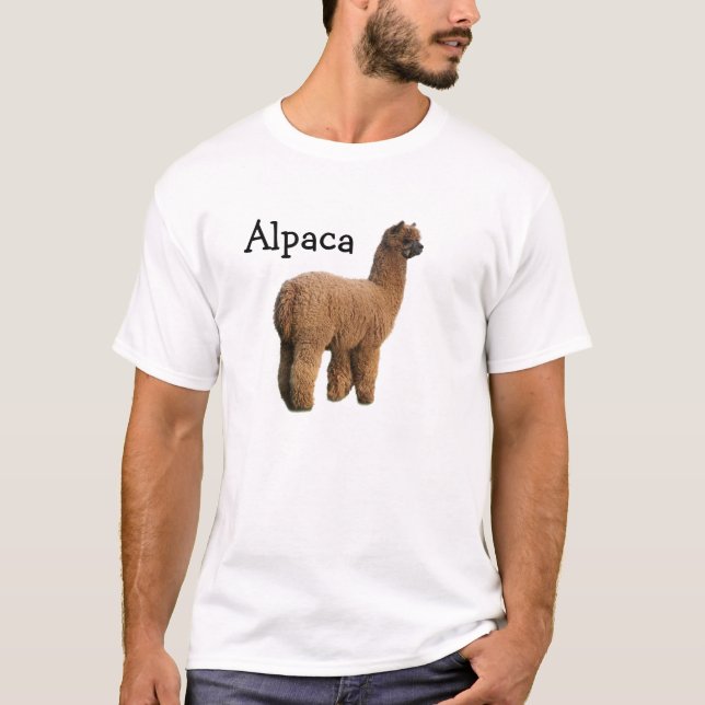 Camiseta T-shirt do lama da alpaca não (Frente)
