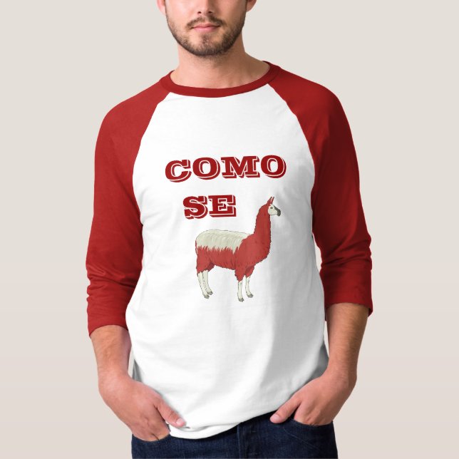 Camiseta T-shirt do LAMA do SE de COMO (Frente)