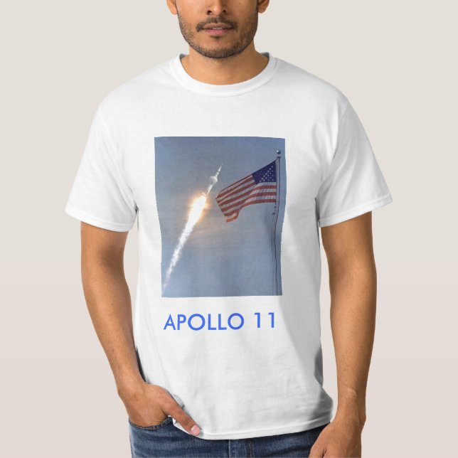 Camiseta t-shirt do lançamento de Apollo 11 (Frente)