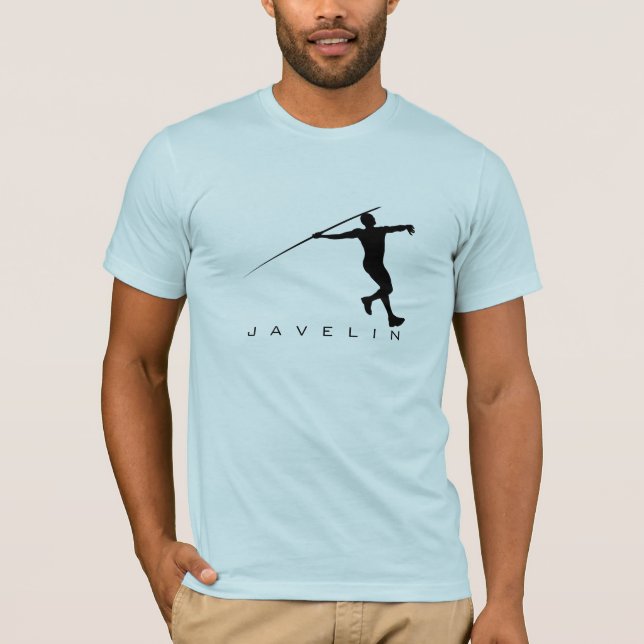 Camiseta T-shirt do lance de dardo do atletismo (Frente)