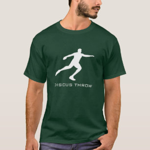 Camiseta T-shirt do lance de disco do atletismo