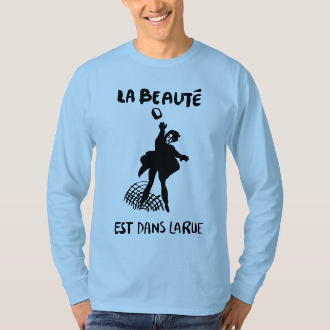Camiseta t-shirt do larue dos dans do est do beaute do la (Frente)