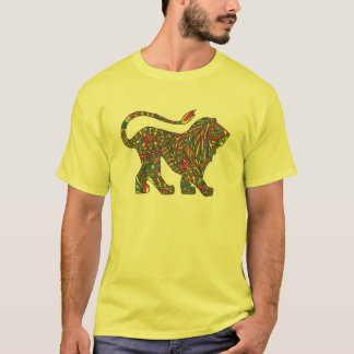 Camiseta T-shirt do leão de Rasta