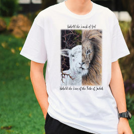 Camiseta T-shirt do leão e do cordeiro