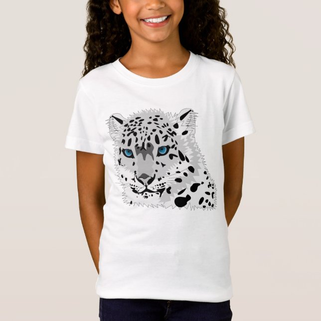Camiseta T-shirt do leopardo de neve (Frente)