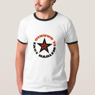 CAMISETA T-SHIRT DO LESTE DE HARLEM NYC DO BAIRRO DO EL