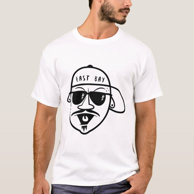 Camiseta T-shirt do leste do gângster da baía (Frente)