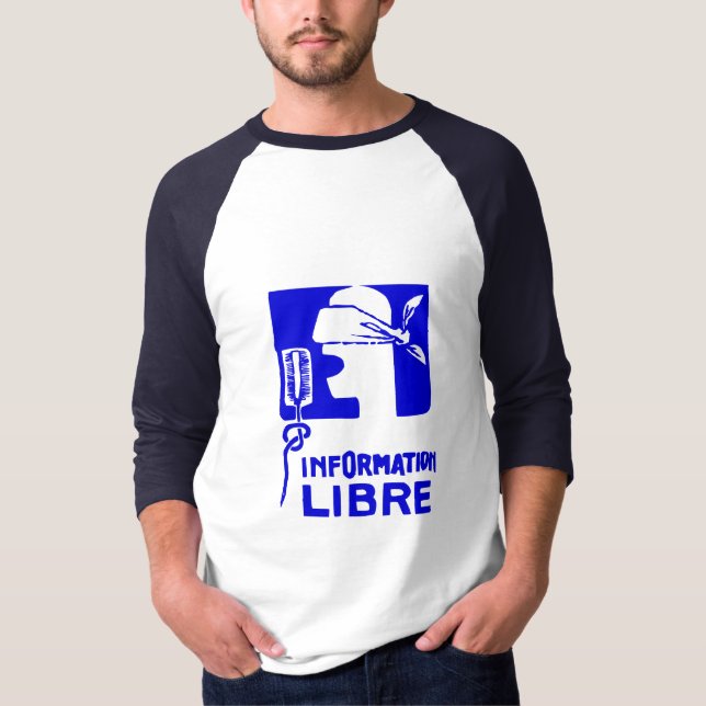 Camiseta t-shirt do libre da informação (Frente)