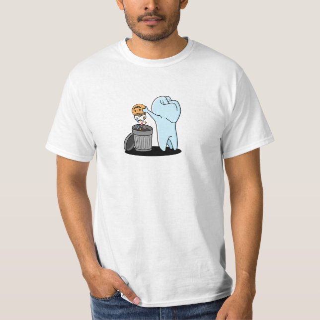 Camiseta T-shirt do lixo do Dia das Bruxas (Frente)