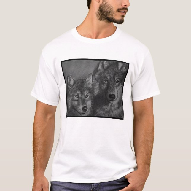 Camiseta T-shirt do lobo (Frente)