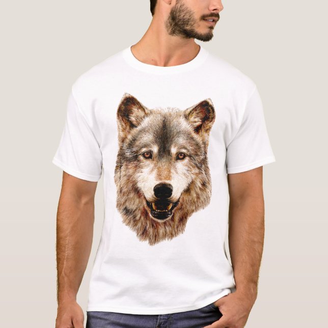 Camiseta T-shirt do lobo (Frente)