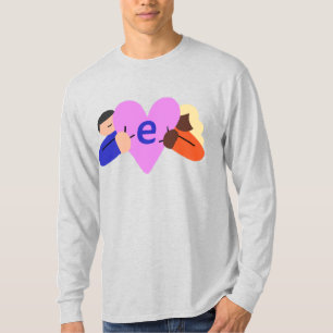 Camiseta T-shirt do logotipo Compaixão de Longa Altura
