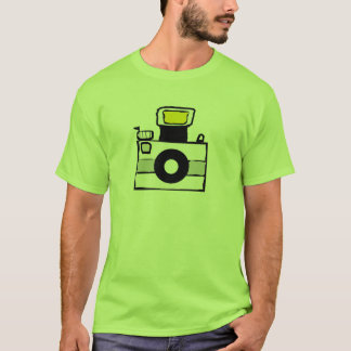 Camiseta T-shirt do logotipo da câmera