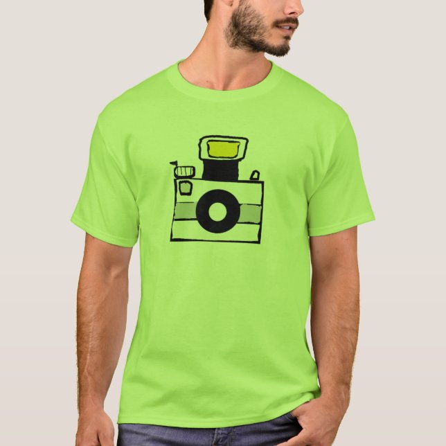 Camiseta T-shirt do logotipo da câmera (Frente)
