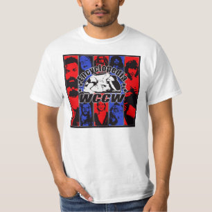 Camiseta T-shirt do logotipo da enciclopédia WCCW