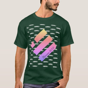 Camiseta T-Shirt do LOGOTIPO DA MOEDA CRYPTO DA BINANCE USD
