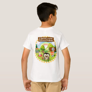 Camiseta T-shirt do logotipo da parte traseira da juventude