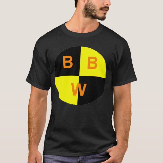 Camiseta T-shirt do logotipo de BBW (preto) (Frente)