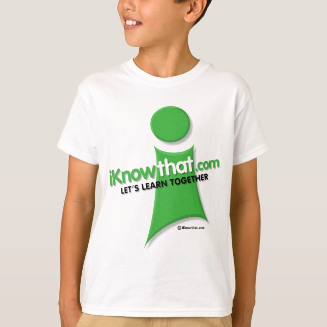 Camiseta t-shirt do logotipo de iKnowthat.com (Frente)