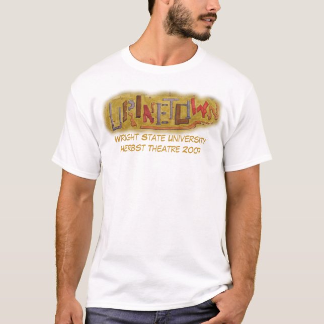 Camiseta T-shirt do logotipo de Urinetown (Frente)