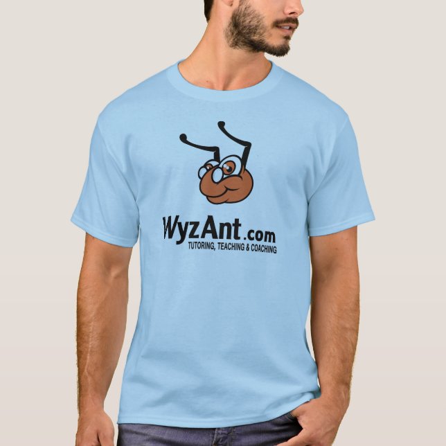 Camiseta T-shirt do logotipo de WyzAnt (Frente)