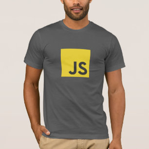 Camiseta T-shirt do logotipo do Javascript (cinza escuro)