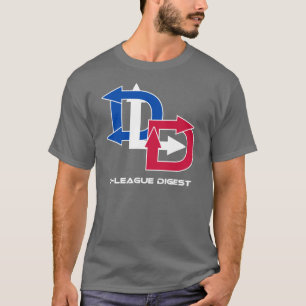 Camiseta T-shirt do logotipo do resumo da D-Liga