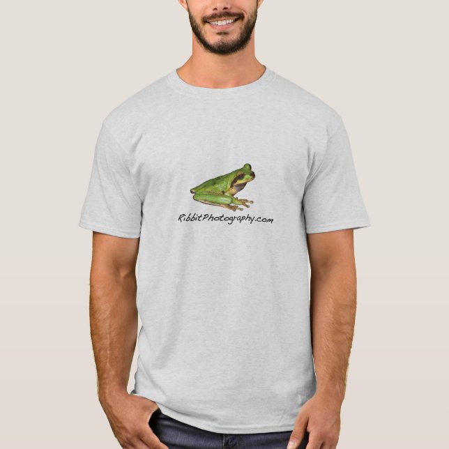 Camiseta T-shirt do logotipo do sapo de Ribbit (Frente)